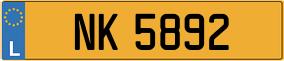 Truck License Plate